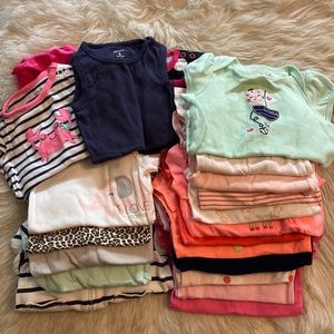 Baby Girls Clothes Bundle- 6M- Tops, Bottoms, Skirts, Pajamas, Dresses